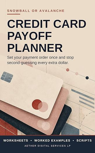 Credit Card Payoff Planner: Snowball or Avalanche: Set Your Payment Order Once and Stop Second-Guessing Every Extra Dollar